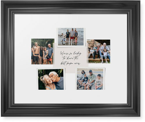 Handwrittern Note Collage Framed Print, Black, Classic, None, White, Single piece, 11x14, White