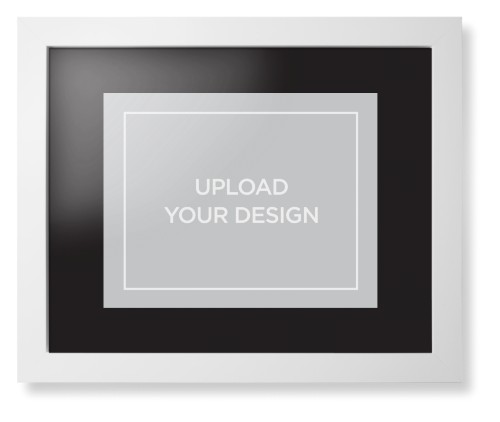 Upload Your Own Design Framed Print, White, Contemporary, None, Black, Single piece, 11x14, Multicolor