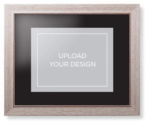 Upload Your Own Design Framed Print, Rustic, Modern, None, Black, Single piece, 11x14, Multicolor