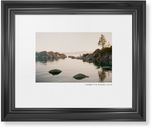 Modern Gallery Framed Print, Black, Classic, None, White, Single piece, 11x14, White