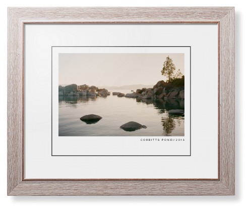 Modern Gallery Framed Print, Rustic, Modern, Black, White, Single piece, 11x14, White, white