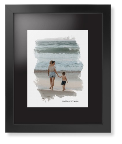 Brushed Moments Framed Print, Black, Contemporary, None, Black, Single piece, 11x14, White