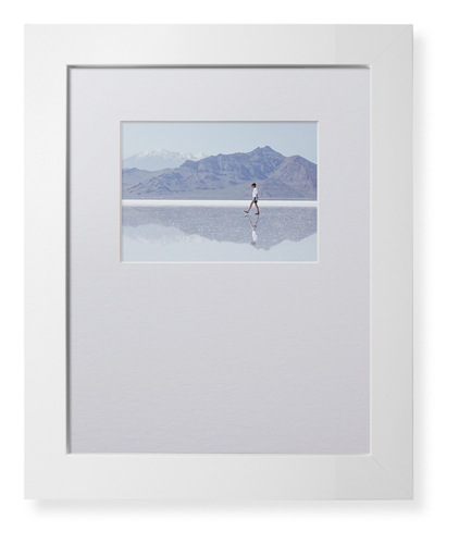 Offset Rectangle Landscape Deluxe Mat Framed Print
