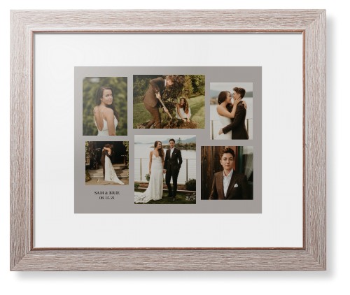 Gallery Collage of Six Framed Print, Rustic, Modern, None, White, Single piece, 11x14, Multicolor, multi