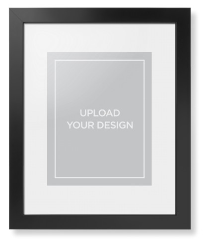 Upload Your Own Design Portrait Framed Print, Black, Contemporary, None, White, Single piece, 11x14, Multicolor