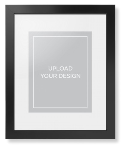 Upload Your Own Design Portrait Framed Print, Black, Contemporary, None, White, Single piece, 11x14, Multicolor, multi