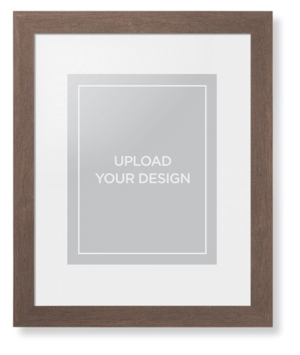 Upload Your Own Design Portrait Framed Print, Walnut, Contemporary, None, White, Single piece, 11x14, Multicolor, multi