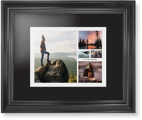 Hero Collage Framed Print, Black, Classic, Black, Black, Single piece, 11x14, Multicolor, multi