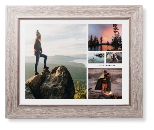 Hero Collage Framed Print, Rustic, Modern, None, None, Single piece, 11x14, Multicolor, multi
