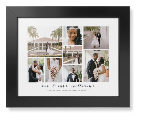 Clean Gallery Collage of Eight Framed Print, Black, Contemporary, None, None, Single piece, 11x14, Multicolor, multi