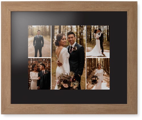 Gallery of Five Framed Print, Natural, Contemporary, None, Black, Single piece, 11x14, Multicolor