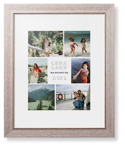 Modern Adventure Gallery Of Six Framed Print, Rustic, Modern, White, White, Single piece, 11x14, Multicolor