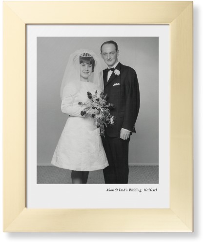 Modern Gallery of One Portrait Framed Print, Matte Gold, Contemporary, None, None, Single piece, 11x14, Multicolor, multi