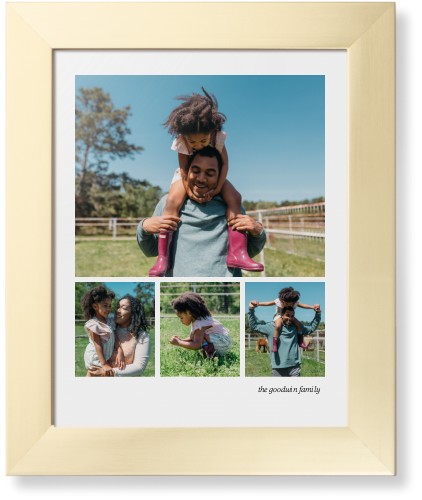 Modern Hero Gallery Of Four Portrait Framed Print, Matte Gold, Contemporary, None, None, Single piece, 11x14, Multicolor, multi