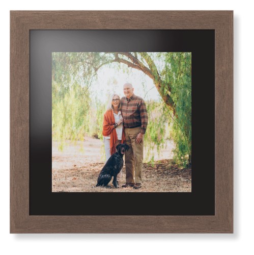 Landscape Photo Gallery Framed Print, Walnut, Contemporary, Black, Black, Single piece, 12x12, Multicolor, multi