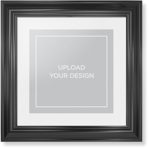 Upload Your Own Design Framed Print, Black, Classic, None, White, Single piece, 12x12, Multicolor, multi