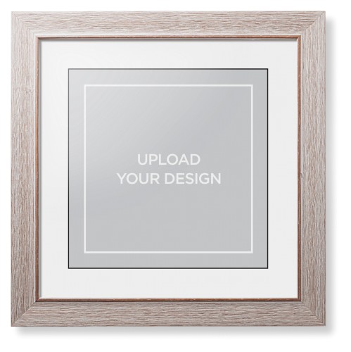Upload Your Own Design Framed Print, Rustic, Modern, Black, White, Single piece, 12x12, Multicolor, multi