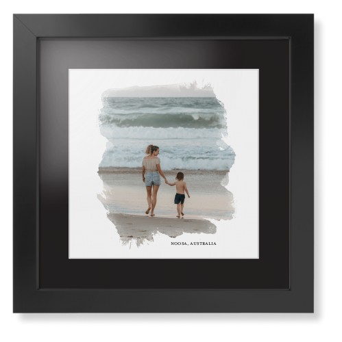 Brushed Moments Framed Print, Black, Contemporary, White, Black, Single piece, 12x12, White