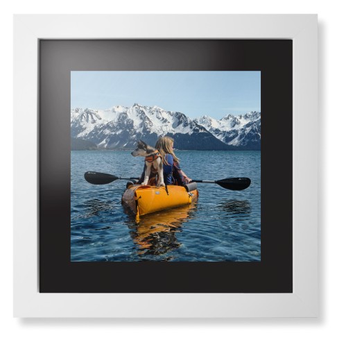 Photo Gallery Landscape Framed Print, White, Contemporary, Black, Black, Single piece, 12x12, Multicolor