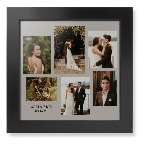 Gallery Collage of Six Framed Print, Black, Contemporary, None, None, Single piece, 12x12, Multicolor, multi