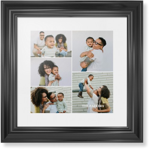 Gallery of Five Portrait Framed Print, Black, Classic, None, White, Single piece, 12x12, Multicolor