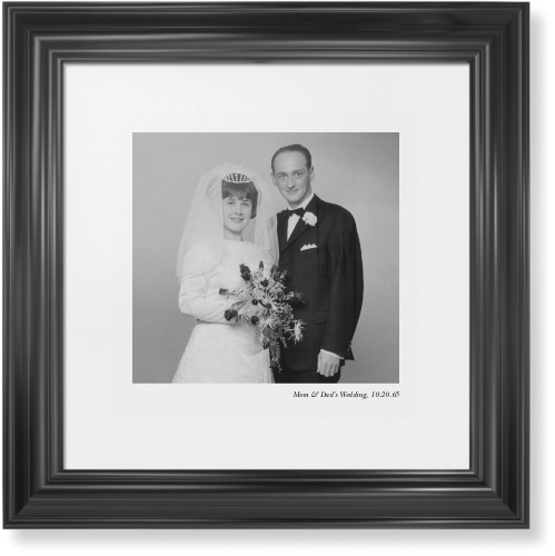 Modern Gallery of One Portrait Framed Print, Black, Classic, None, White, Single piece, 12x12, Multicolor