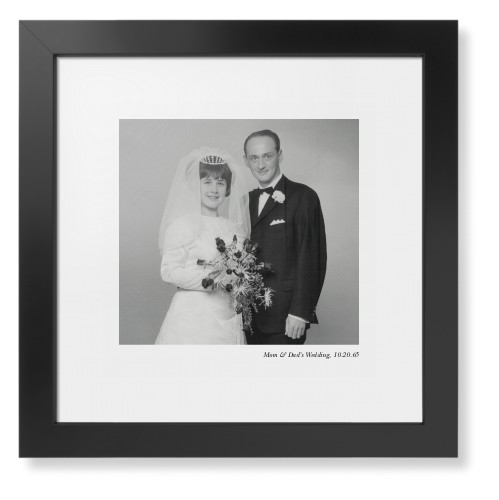 Modern Gallery of One Portrait Framed Print, Black, Contemporary, White, White, Single piece, 12x12, Multicolor, multi