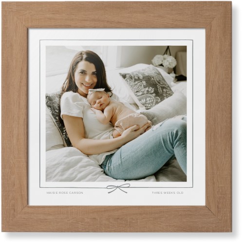 Whimsical Border of One Framed Print, Natural, Contemporary, None, None, Single piece, 12x12, Gray, silver