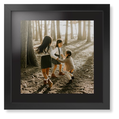 Photo Gallery Framed Print, Black, Contemporary, Black, Black, Single piece, 16x16, Multicolor, multi