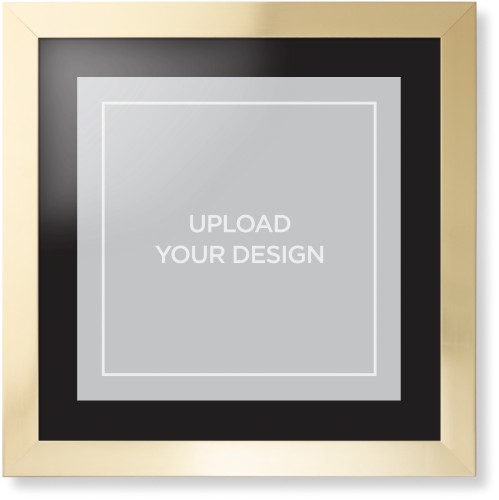 Upload Your Own Design Framed Print, Matte Gold, Contemporary, None, Black, Single piece, 16x16, Multicolor, multi