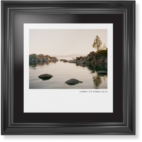 Modern Gallery Framed Print, Black, Classic, None, Black, Single piece, 16x16, White, white