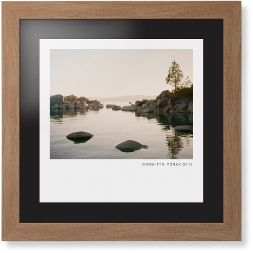 Modern Gallery Framed Print, Natural, Contemporary, None, Black, Single piece, 16x16, White, white