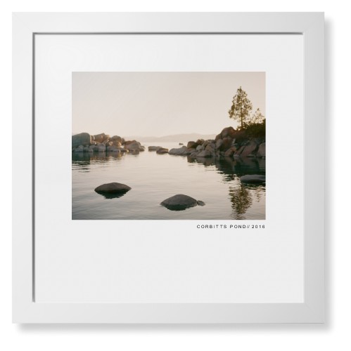 Modern Gallery Framed Print, White, Contemporary, White, White, Single piece, 16x16, White