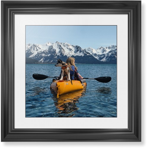 Photo Gallery Landscape Framed Print, Black, Classic, Black, White, Single piece, 16x16, Multicolor, multi