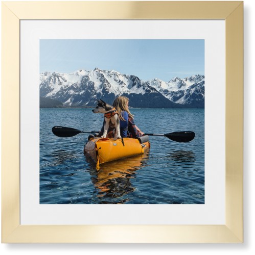 Photo Gallery Landscape Framed Print, Matte Gold, Contemporary, White, White, Single piece, 16x16, Multicolor, multi