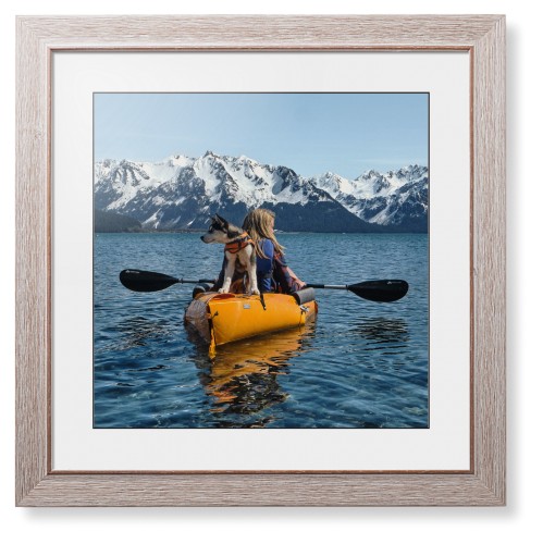 Photo Gallery Landscape Framed Print, Rustic, Modern, Black, White, Single piece, 16x16, Multicolor, multi