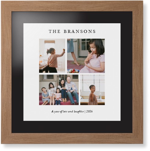 Gallery Montage of Memories Framed Print, Natural, Contemporary, None, Black, Single piece, 16x16, White, white