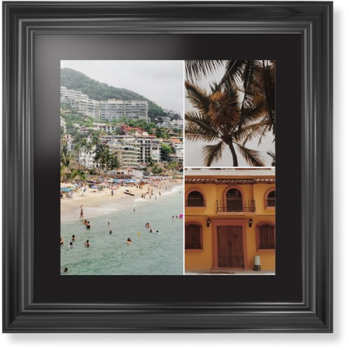 Gallery of Three Framed Print, Black, Classic, None, Black, Single piece, 16x16, Multicolor