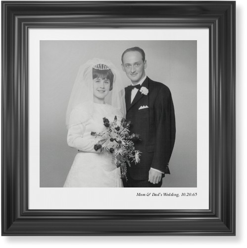 Modern Gallery of One Portrait Framed Print, Black, Classic, None, None, Single piece, 16x16, Multicolor, multi