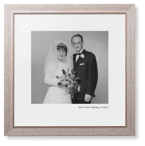 Modern Gallery of One Portrait Framed Print, Rustic, Modern, White, White, Single piece, 16x16, Multicolor, multi