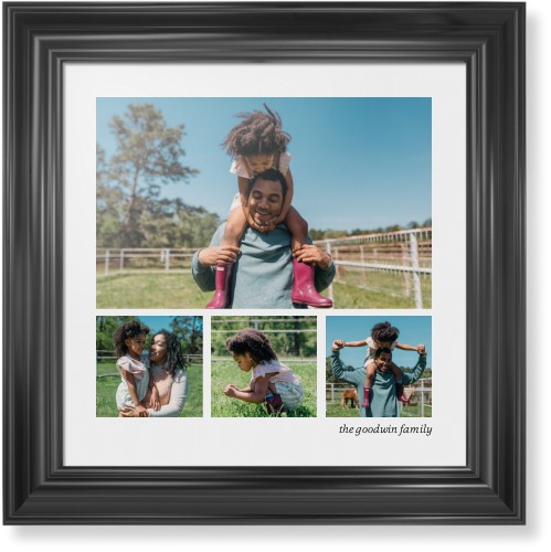 Modern Hero Gallery Of Four Portrait Framed Print, Black, Classic, None, None, Single piece, 16x16, Multicolor