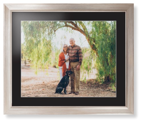 Landscape Photo Gallery Framed Print, Metallic, Modern, White, Black, Single piece, 16x20, Multicolor, multi