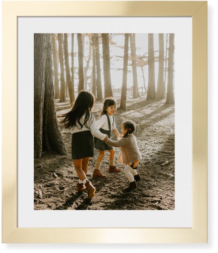 Photo Gallery Framed Print, Matte Gold, Contemporary, None, White, Single piece, 16x20, Multicolor