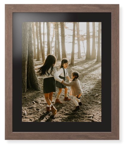 Photo Gallery Framed Print, Walnut, Contemporary, Black, Black, Single piece, 16x20, Multicolor, multi