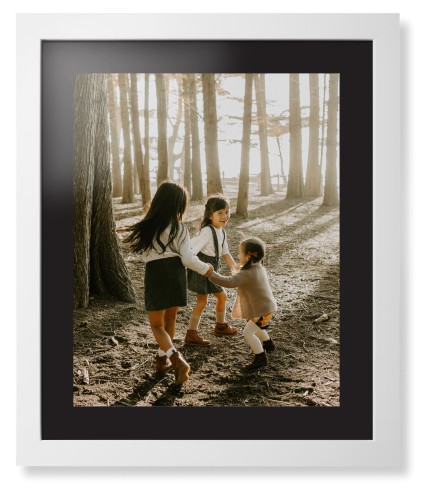 Photo Gallery Framed Print, White, Contemporary, None, Black, Single piece, 16x20, Multicolor