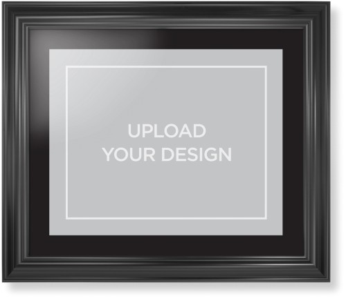Upload Your Own Design Framed Print, Black, Classic, None, Black, Single piece, 16x20, Multicolor, multi