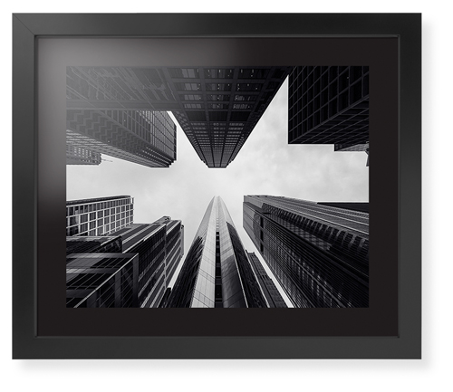 Ground View Framed Print, Black, Contemporary, Black, Black, Single piece, 16x20, Multicolor