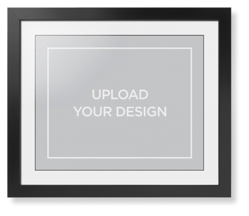 Upload Your Own Design Framed Print, Black, Contemporary, Black, White, Single piece, 16x20, Multicolor