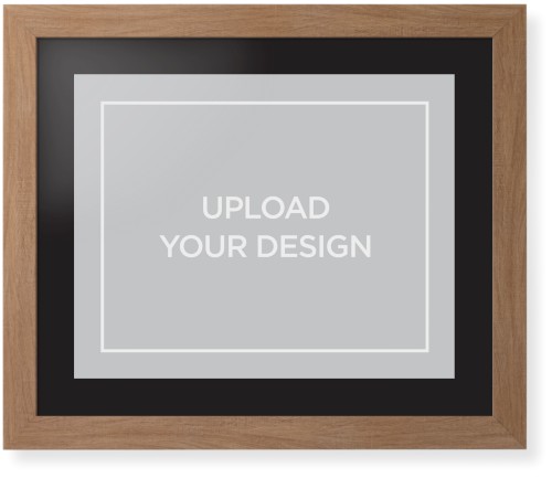 Upload Your Own Design Framed Print, Natural, Contemporary, None, Black, Single piece, 16x20, Multicolor, multi