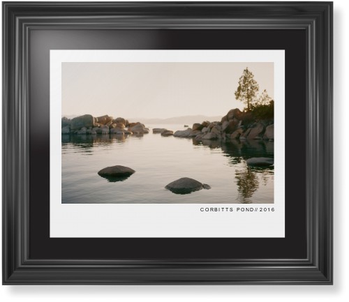 Modern Gallery Framed Print, Black, Classic, Black, Black, Single piece, 16x20, White, white